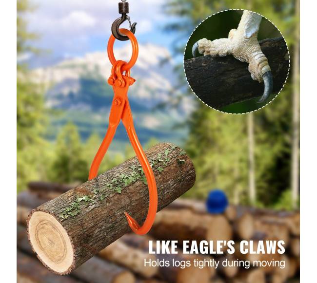 Rąstų vilkimo žnyplės, 18 colių, 350 kg2