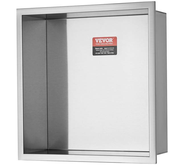 Šampūnų laikiklis dušuose, dvigubos lentynos0