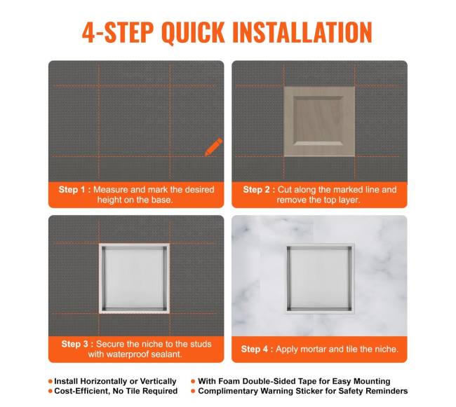 Šampūnų laikiklis dušuose, dvigubos lentynos4