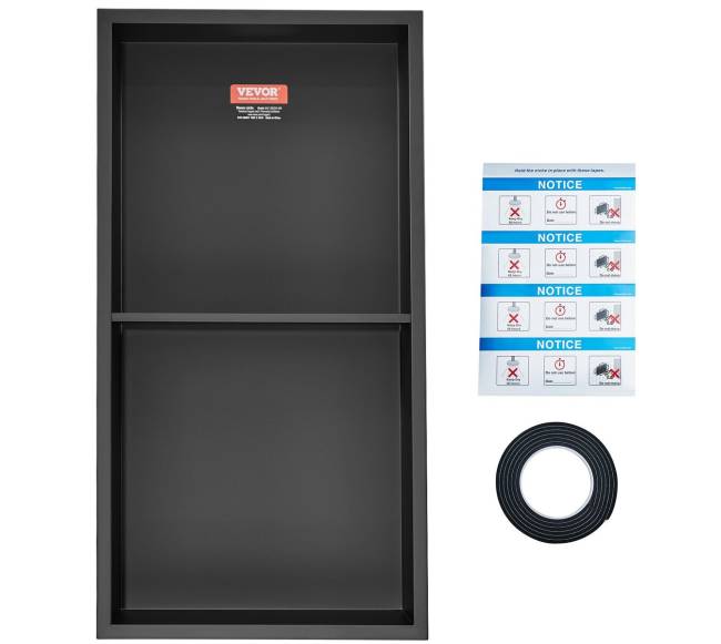 nerūdijančio plieno dušo niša su lentynomis8