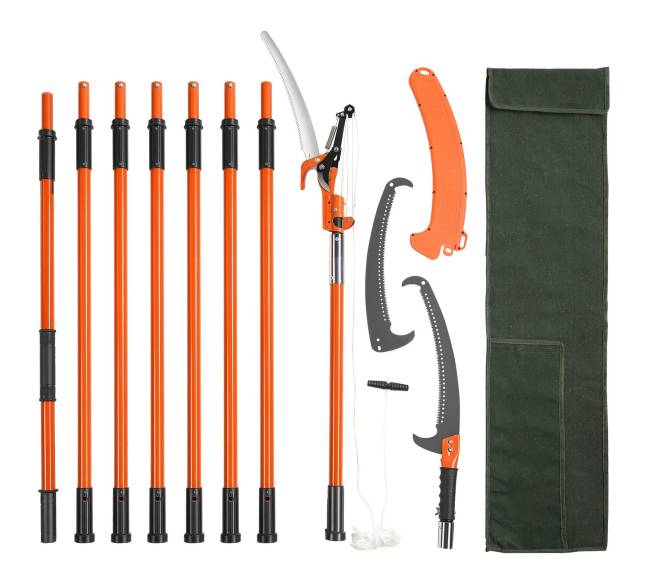 Išplečiama rankinė medžio pjūklė iki 8.24 m0