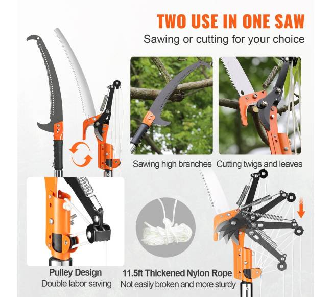 Išplečiama rankinė medžio pjūklė iki 8.24 m5