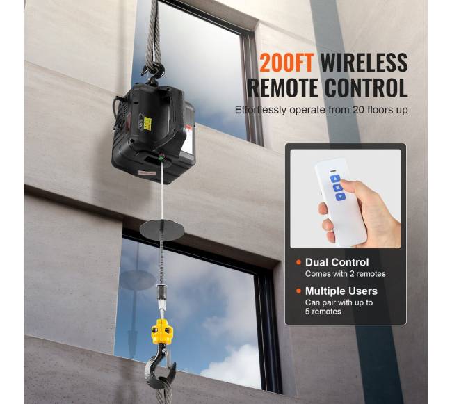 2 viename nešiojama elektrinė gervė 499 kg2