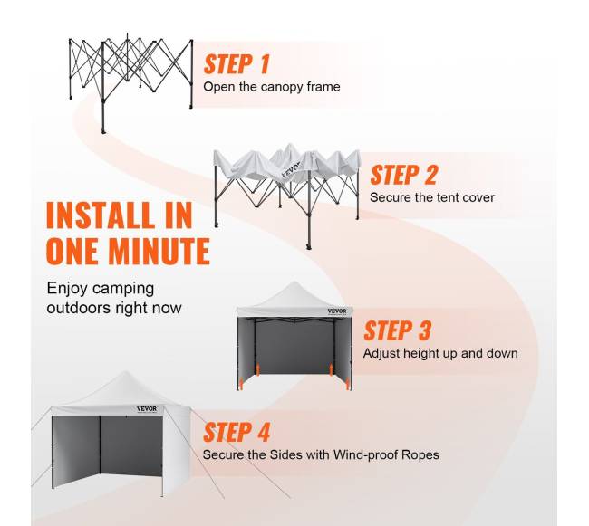 Išskleidžiama pavėsinės palapinė 304x304cm su sienelėmis3