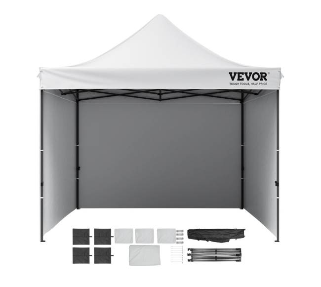 Išskleidžiama pavėsinės palapinė 304x304cm su sienelėmis8