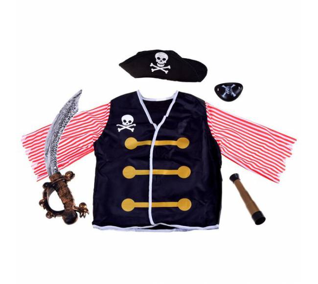Pirato kostiumas su priedais