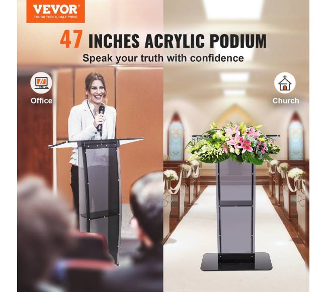 Akrilo tribūna su plačia skaitymo vieta1