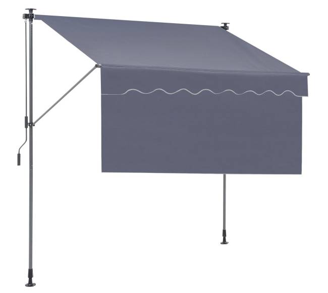 Ištraukiama rankinė markizė balkonui ir sodui0