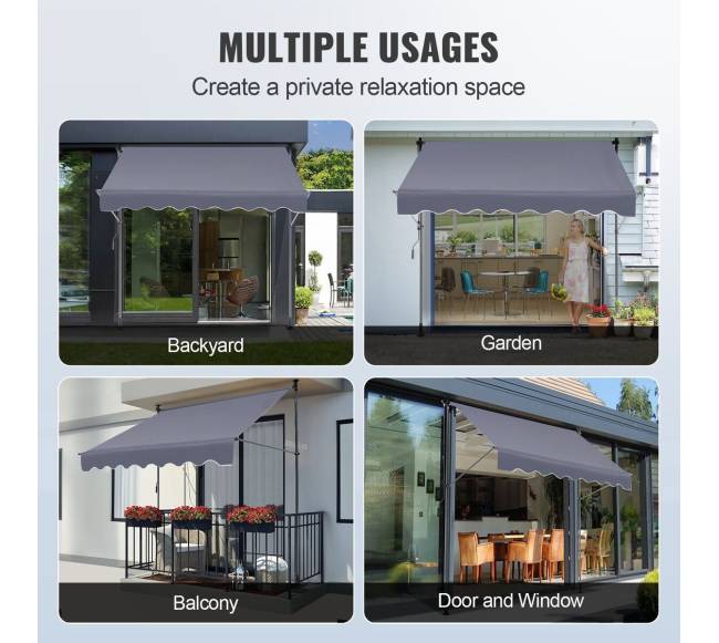 Ištraukiama rankinė markizė balkonui ir sodui5