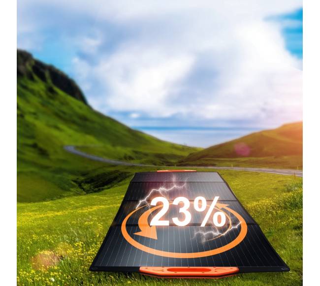 Nešiojamas monokristalinis saulės panelis 200W sulankstomas ETFE7