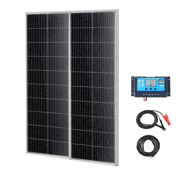 200W monokristalinis saulės kolektorių komplektas8