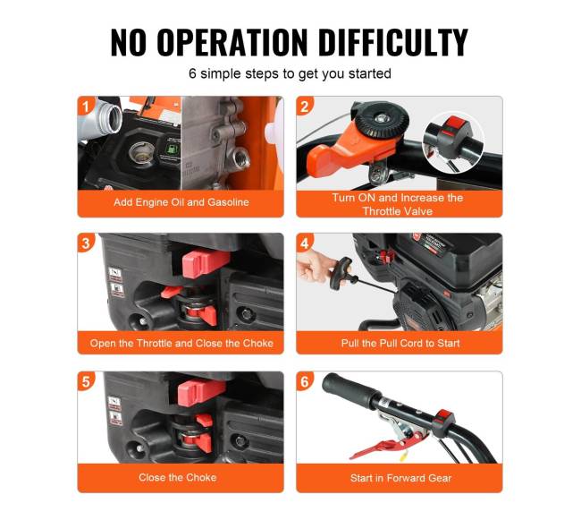 Benzininis 212CC 4-taktis žemės frezas5