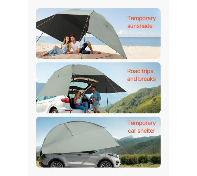 Automobilinė tentinė pastogė su dideliu pavėsiu5