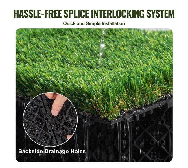 Dirbtinės žolės plytelės terasai, 18 vnt. rinkinys4