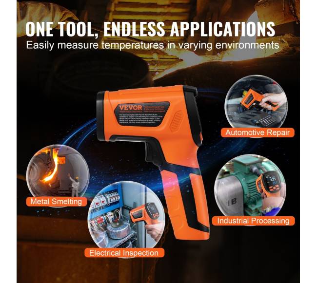 Infraraudonųjų spindulių termometras su dviem lazeriais5