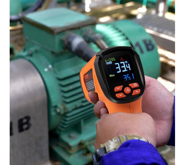 Infraraudonųjų spindulių termometras su dviem lazeriais7