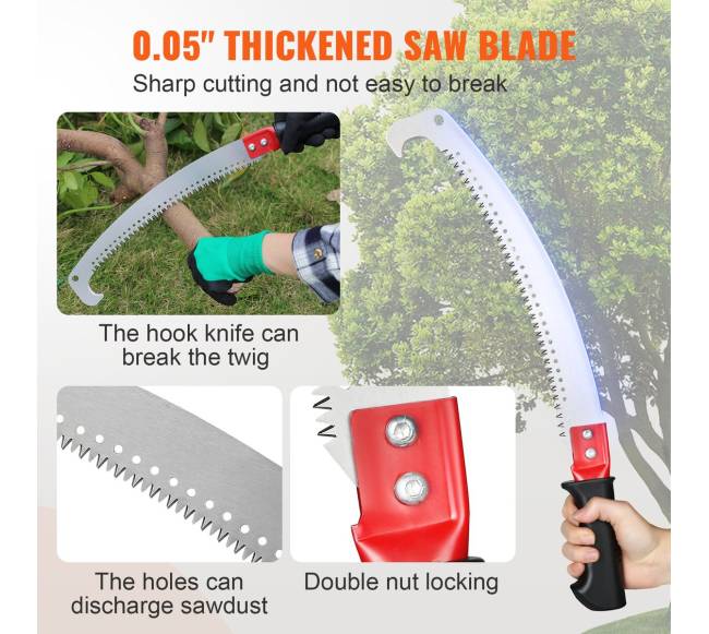 Teleskopinis pjūklas medžių šakoms genėti3