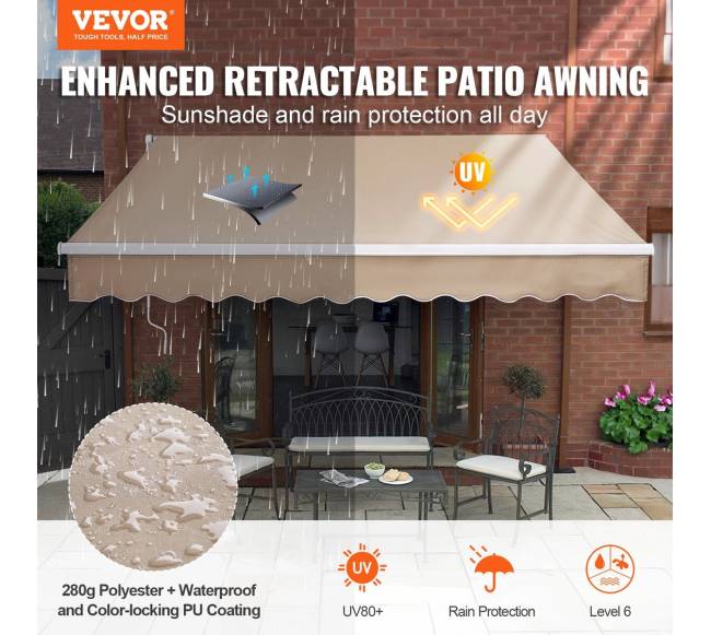 Rankinė ištraukiama markizė 4m x 2.5m1