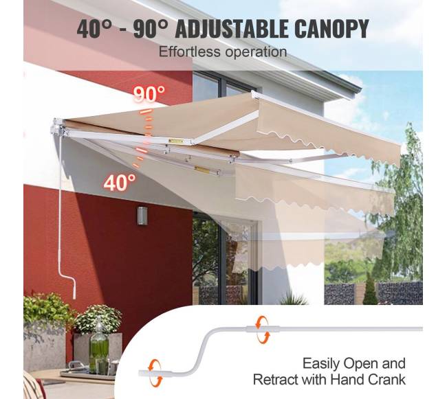 Rankinė ištraukiama markizė 4m x 2.5m3