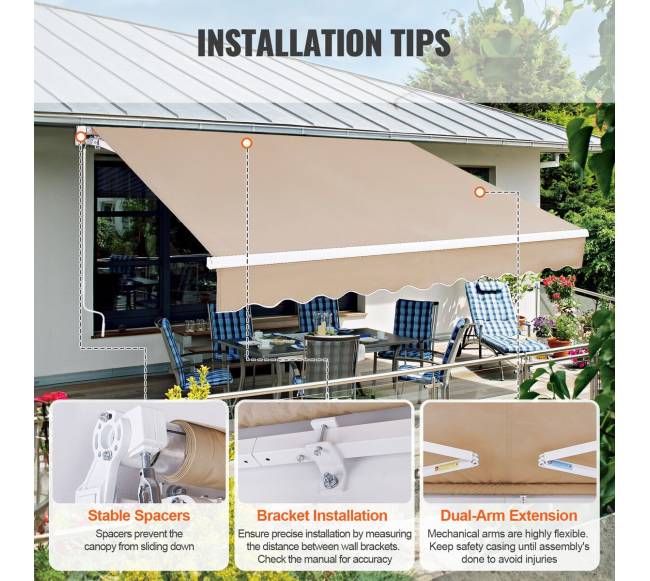 Rankinė ištraukiama markizė 4m x 2.5m4