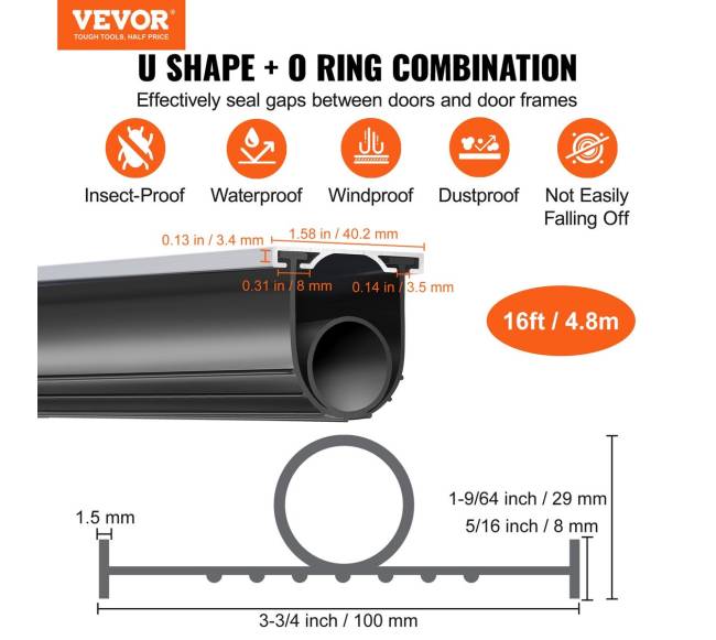 Garažo durų apatinė sandarinimo guma1