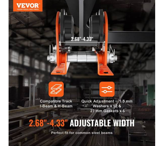 Elektrinis keltuvas su rankiniu vežimėliu, 1 tona1