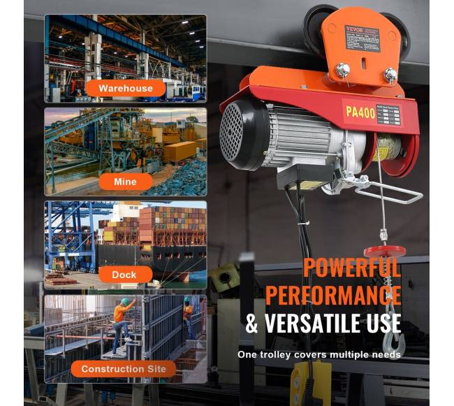 Elektrinis keltuvas su rankiniu vežimėliu, 1 tona5