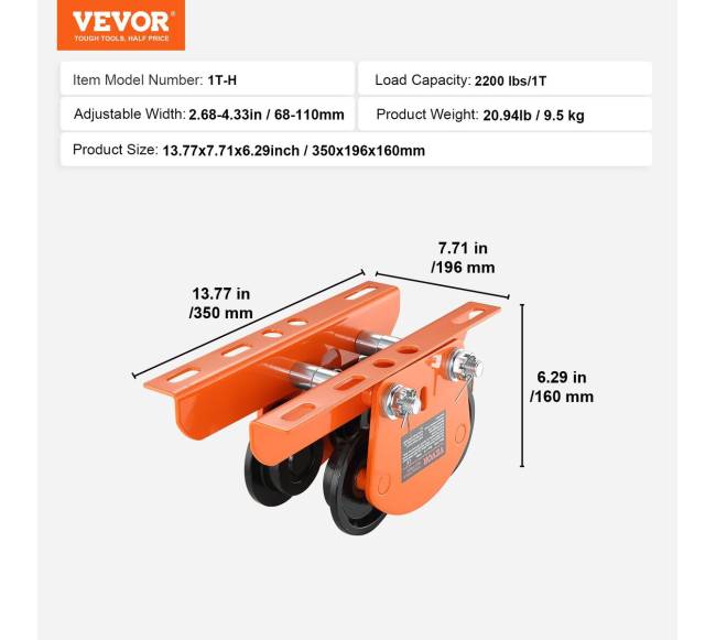 Elektrinis keltuvas su rankiniu vežimėliu, 1 tona6