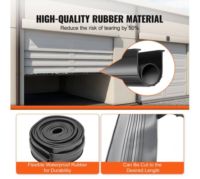 garažo vartų guminiai sandarikliai, U + O žiedo forma2