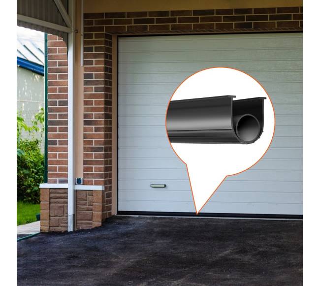 Garažo durų apačios tarpiklis, U forma, 6 m7