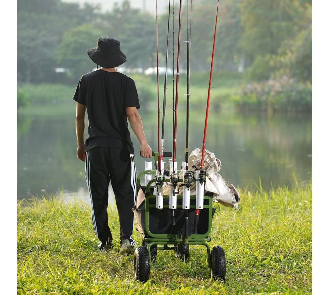 Žvejybos vežimėlis su keturiais ratais7