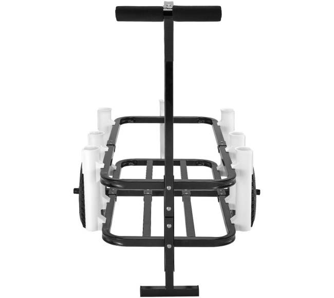 Paplūdimio žvejybinis vežimėlis su 7 meškerių laikikliais8