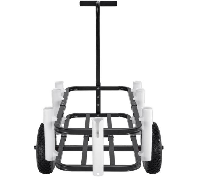 Paplūdimio žvejybinis vežimėlis su 7 meškerių laikikliais10