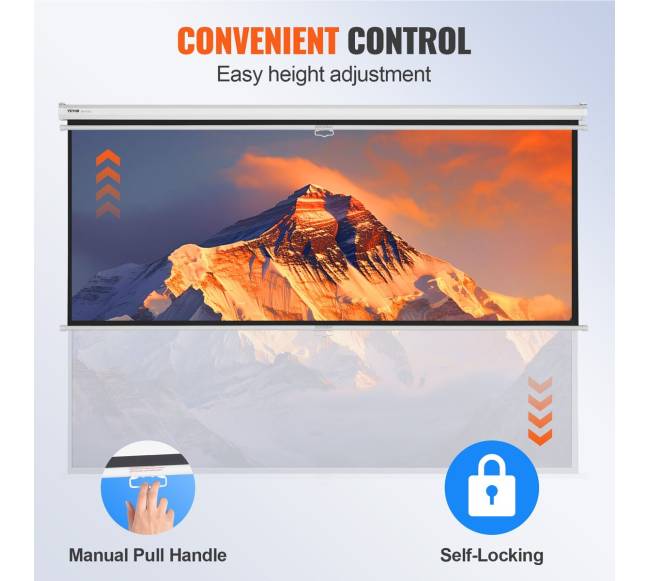 Rankinis projektoriaus ekranas 100 colių3