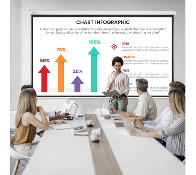 Rankinis projektoriaus ekranas 100 colių7