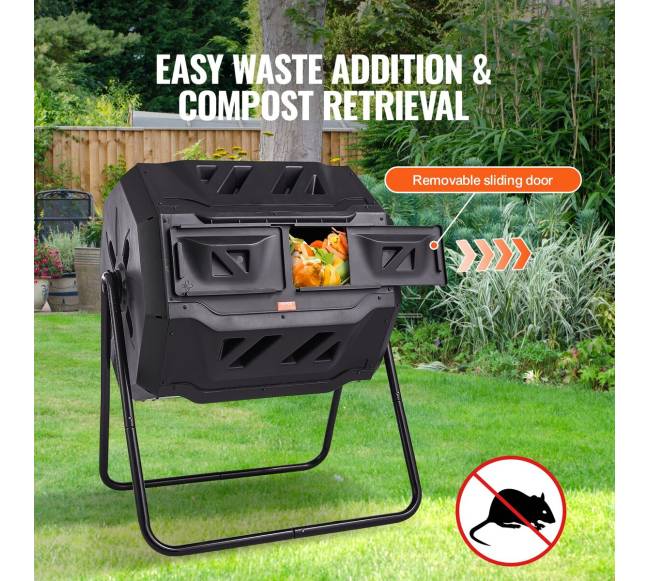 Komposto dėžė 162,7 litrų sukamąja konstrukcija2