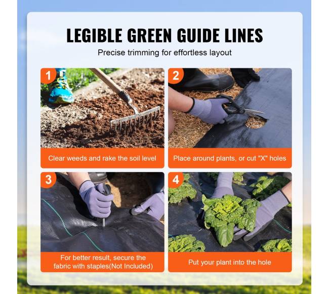 Geotekstilė nuo piktžolių, 1,2 x 30,5 m4