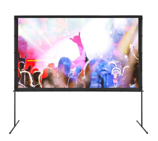 Projektoriaus ekranas su stovu, 100 colių9