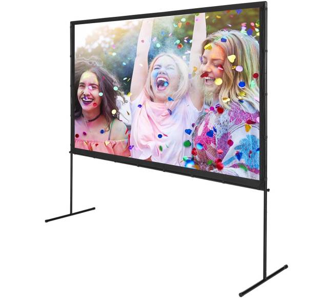Projektoriaus ekranas su stovu, 100 colių10