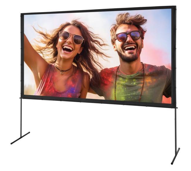 Ekranas su stovu projektoriui, 120 colių8