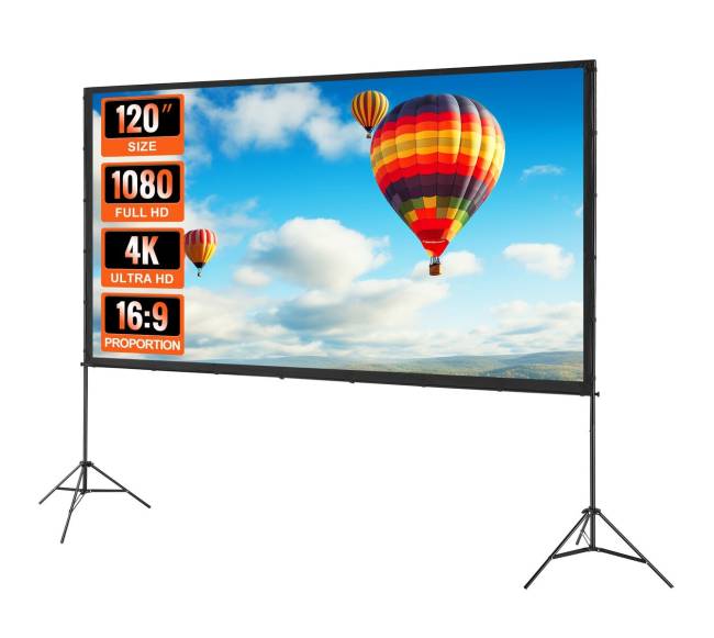 Projekcinis ekranas su stovu 120 colių0