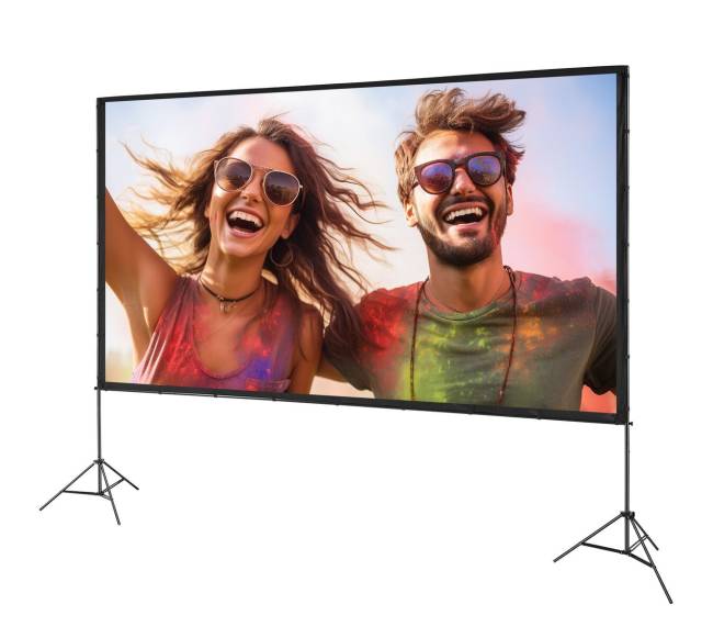 Projekcijos ekranas su stovu, 150 cm 16:98