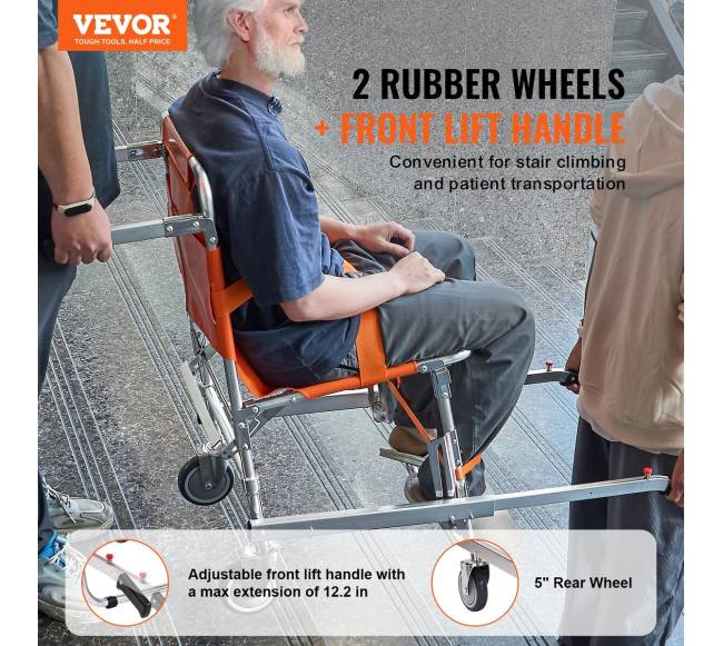 sulankstoma nešiojama evakuacijos kėdė laiptais1