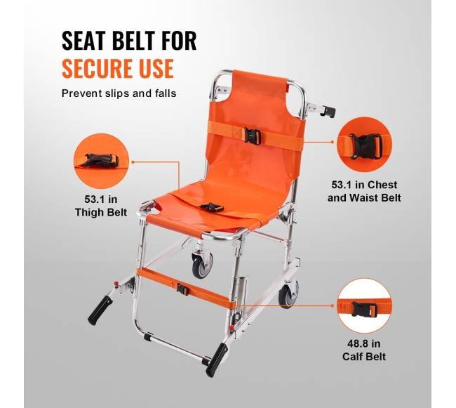 sulankstoma nešiojama evakuacijos kėdė laiptais3