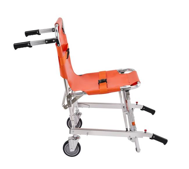 sulankstoma nešiojama evakuacijos kėdė laiptais10