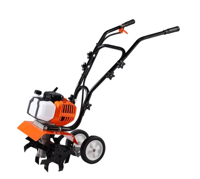 Benzininis sodo kultivatorius 43CC su plieniniais dygliais0