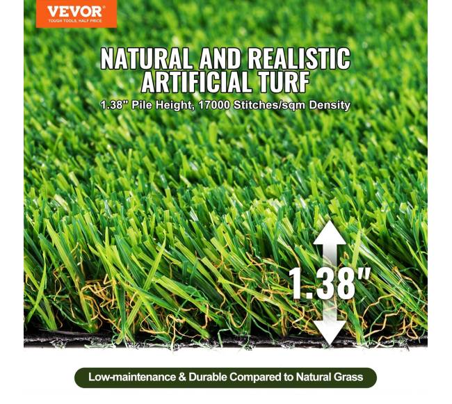 Dirbtinė žolė, 1.8 x 3 m kilimas lauko dekorui1