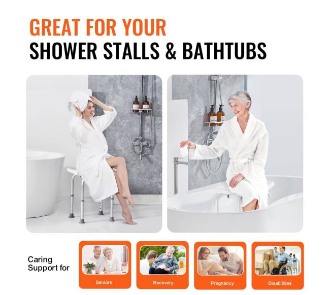 Reguliuojamo aukščio dušo kėdė su rankenomis4