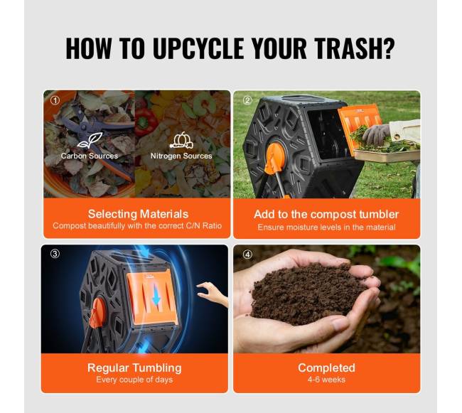 Sodo komposto dėžė, 70 L, viena kamera5