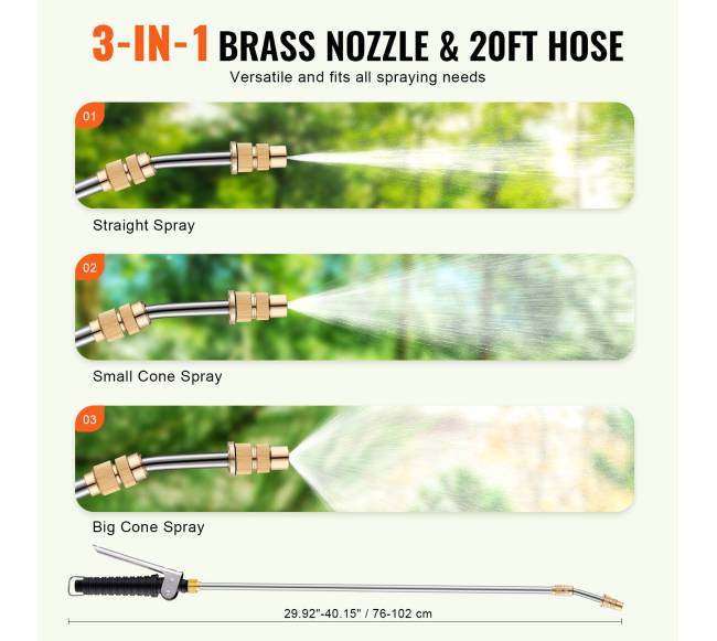 ATV purkštuvas su purškimo strėle, 60 l3